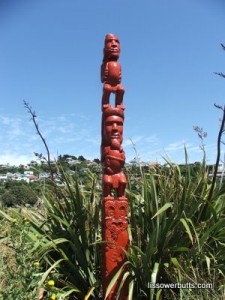 Maori carving, Island Bay, Wellington